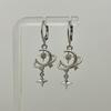 Gothic Vintage Barbed Cross Sword Earrings For Women  Cool Punk Rock Party Jewelry Accessories Gift