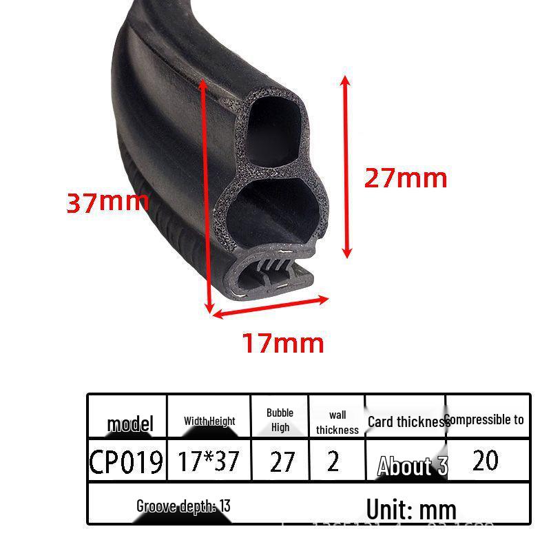 U-förmige Gummi-Schaumstoff-Dichtungsstreifen für Schränke und Autotüren