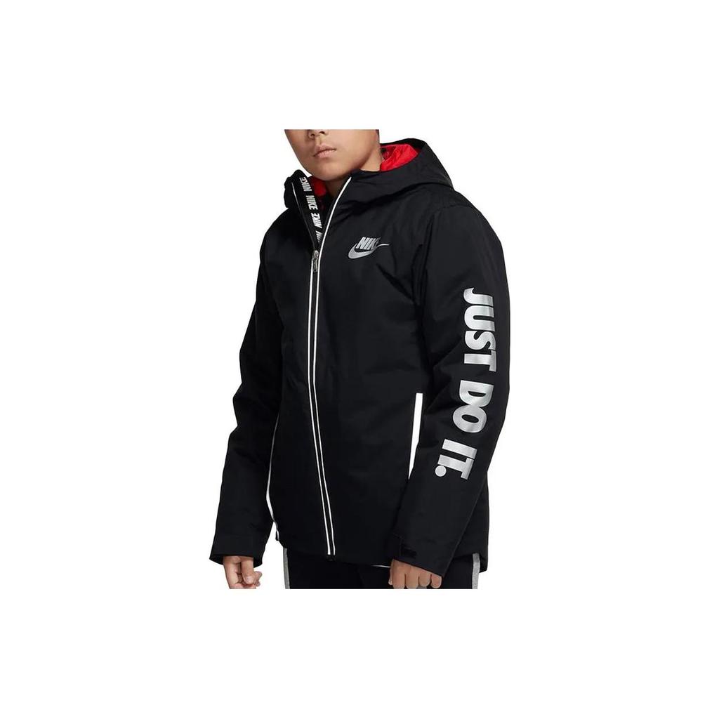 Nike Kids Padded Jackets Hooded Thickened (Unisex) Padded Jackets DB6986 010