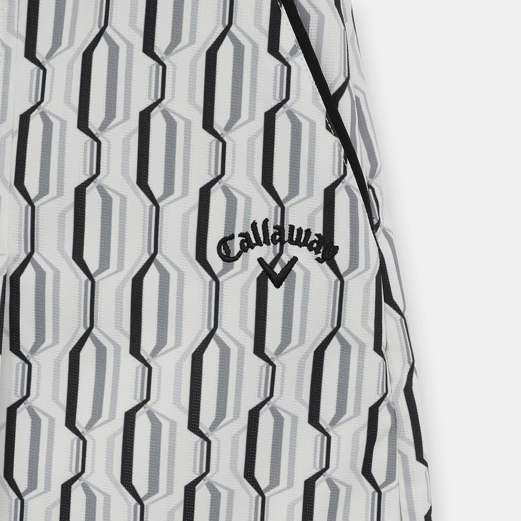 Callaway Stretch Striped Dobby Skirt with Geometric Pattern and Front C25228202 Women's Pleats, Golf,