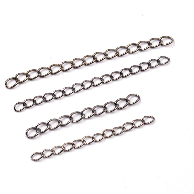 Verlängerungskette Großhandel Halskette Armband Kurze Ketten 5cm 7cm Schwanzkettenverbinder für DIY Schmuckherstellung Zubehör