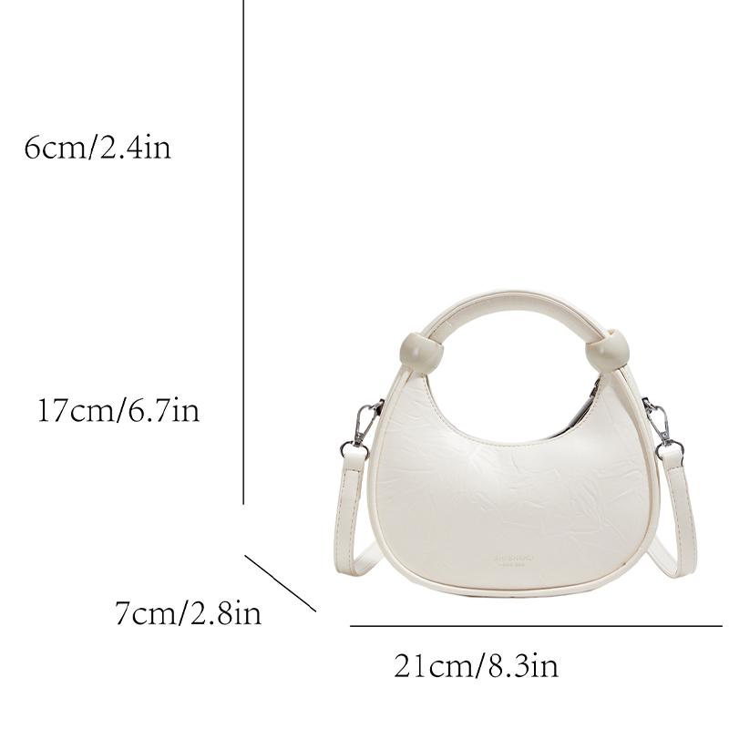 Handheld Fashion Dumpling Bag for Women  Summer New Trend Simple Shoulder Bag, Small and Versatile Crossbody Bag