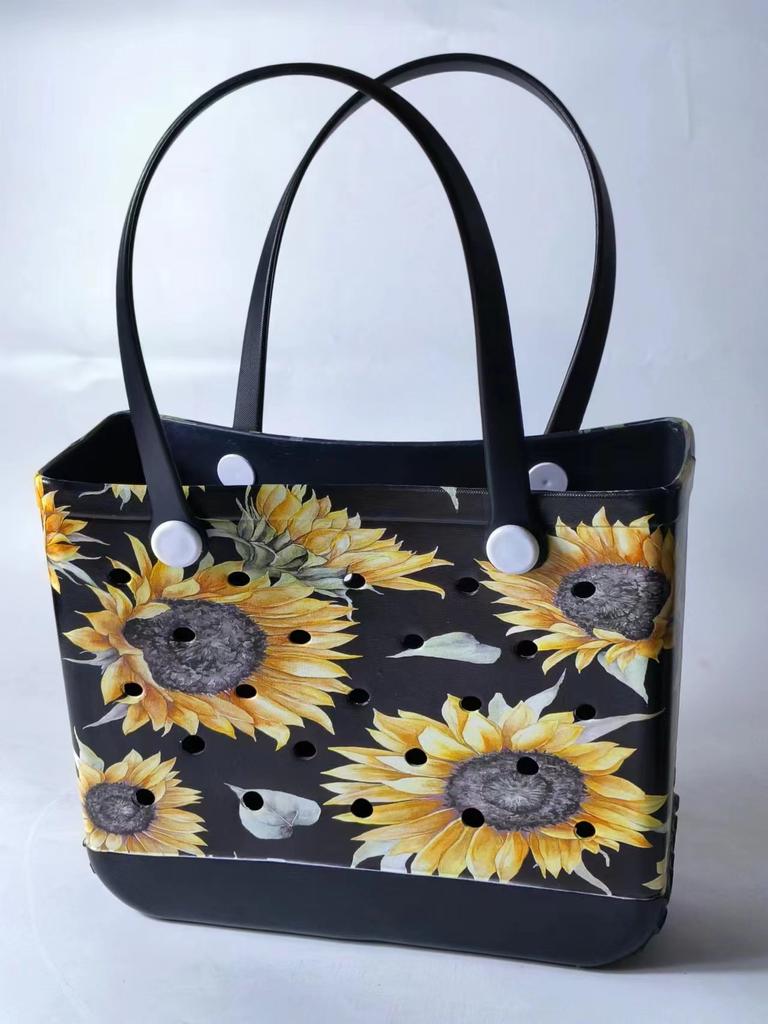 Waterproof and Wear-resistant Swimming Beach Bag EVA Hole Bag Ultra Light Travel Storage Bag Soft and Large Capacity Christmas