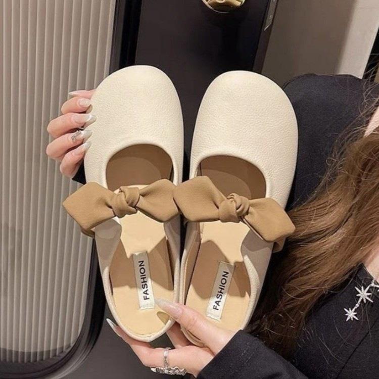 Summer half slippers fashion flat heel non-slip cool slippers women's 2026 Xiaoxiangfeng one-word bag head drag lazy shoes