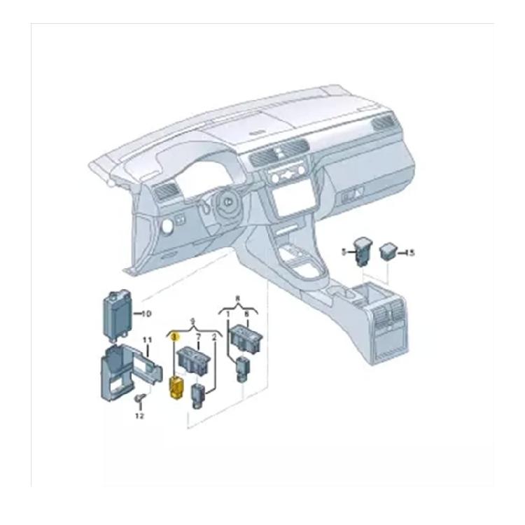 Universal Car Auxiliary Input Socket Connector ABS Material Stereo Port Suitable For Enhancing Sound Experience 5Q0035724