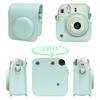 Aenllosi Storage Case for Fujifilm Instax Mini 12/11 Instant Cameras, Mint Green with Shoulder Strap (Case Only)