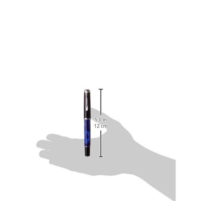 Pelikan M205 Fountain Pen, EF Extra Fine Nib, Marble Blue