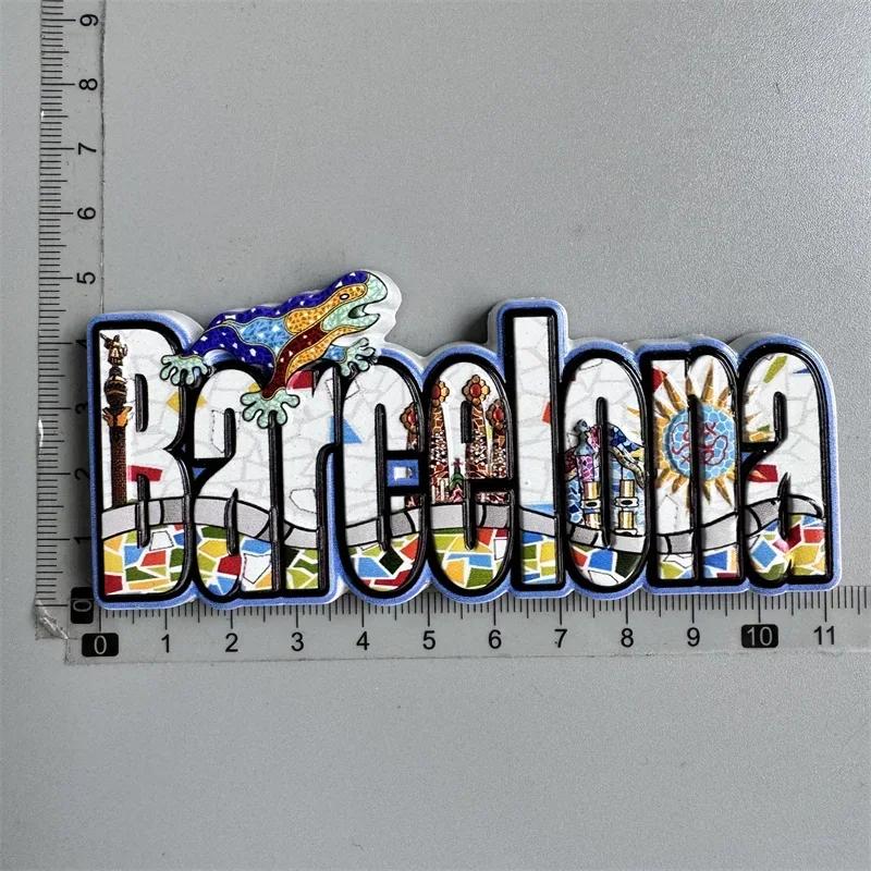 Kühlschrankmagnet Barcelona Spanien Brüssel Belgien Amsterdam Portugal Roma Tourist Souvenir Geschenke Kühlschrankmagnete