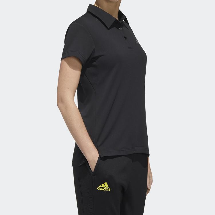Adidas Tennis Polo Shirt Women Tops Black FK1385