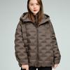 Doudoune Femme Décontractée Ample Oversize Automne Hiver Vêtement d'Extérieur Manteau à Capuche
