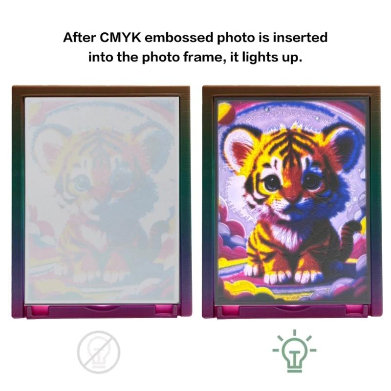 LED Backlight Board for CMYK Lithophane LED Backlight Board Power Supply 3D Printing Light Panel Accessories