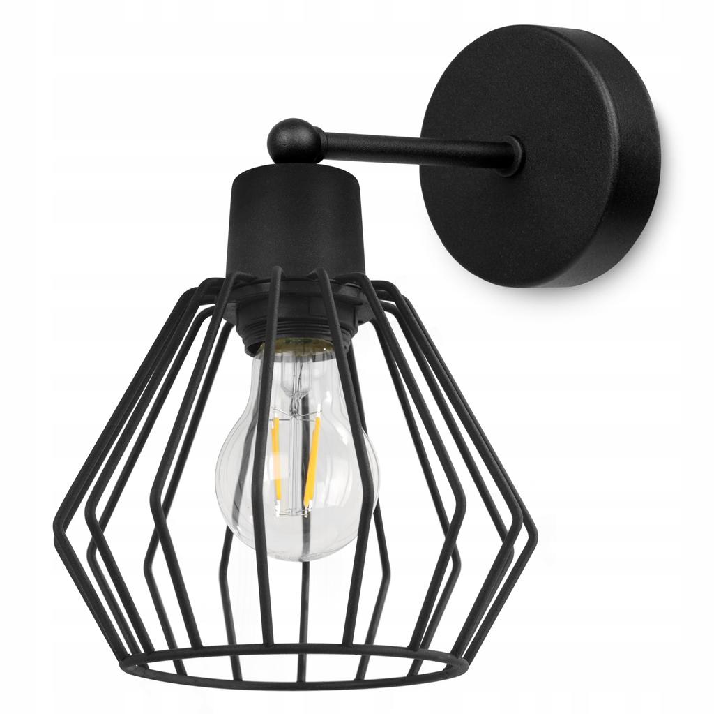 WALL LAMP, SQUARE LAMP, METAL LAMP, WIRE, LED