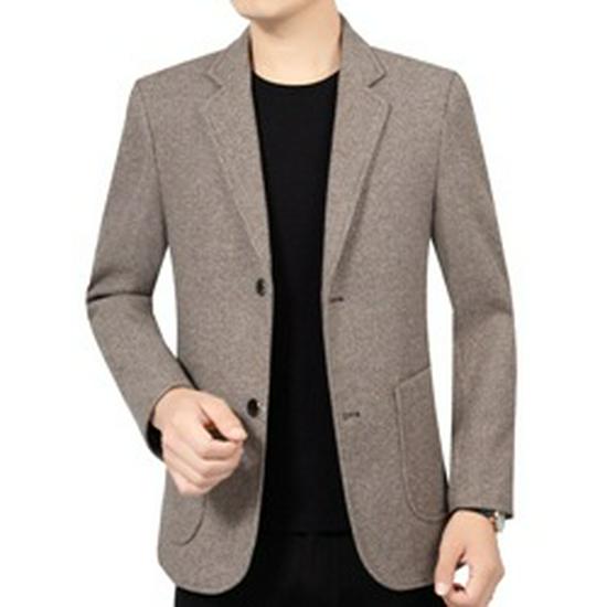 

2023 Осінь Новий Чоловічий Приталений Піджак у Стилі Бізнес Кежуал - Корейський Стиль XXL