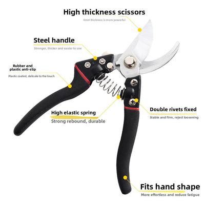Pruner Gartenschere Professionelle scharfe Bypass-Gartenschere Baumschneider Gartenschere Handschneidemaschine für den Garten Schnabelschere