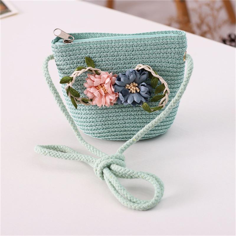 Willow flower straw hat women's wavy edge big brim sun hat summer outdoor sun protection hat travel visor parent-child hat