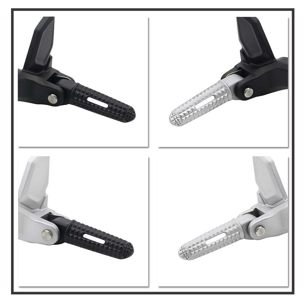 For Trident 660 2021-2025 TRIDENT660 Motorcycle Rear Passenger Footpegs Kit Foot Rest Bracket Full Set 2022 2023 2024