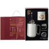 Tang Song White Handle Stewing Tea Pot & Insulated Stainless Steel Water Bottle Gift Set