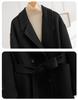 Double-Faced Wool Hepburn-Style Coat, Long, Slim Fit, 2025 Collection, Women's Fashion.