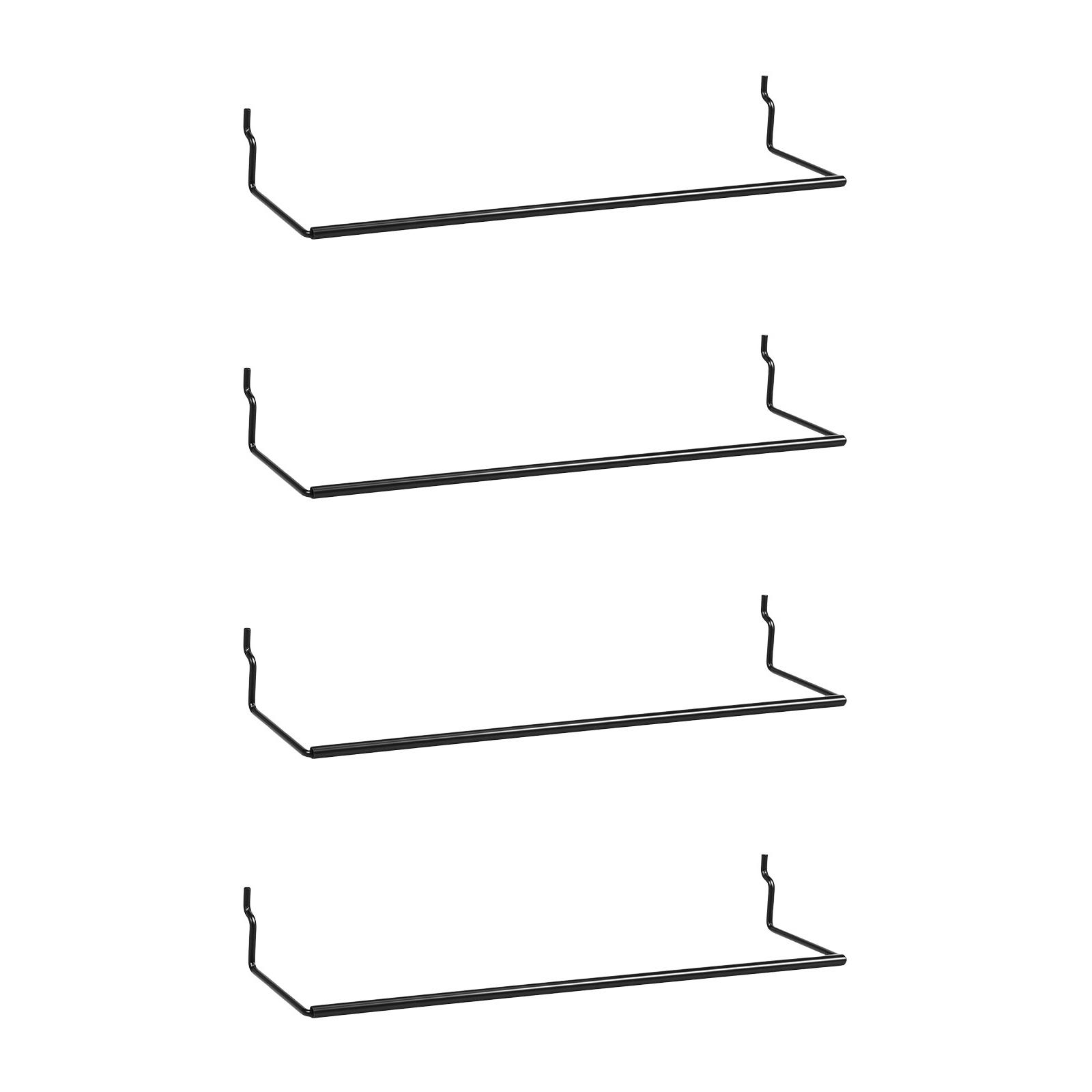 

4 Pcs Pegboard Paper Towel Holder Pegboard Hook for Kitchen Towels Stickers Tapes Ideal Peg Board Organizer Bathroom Accessorie