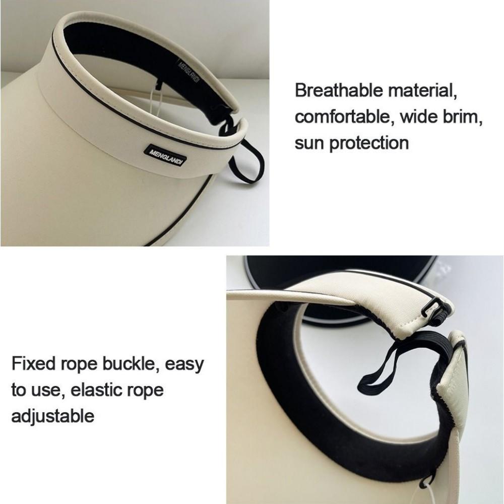 Eimer-Hut, Reise-Strand-Stil, Sonnenschutz, Sommer, breite Krempe, Visier, Sonnenschutz mit elastischem Band, atmungsaktiv, faltbar, Panama-Kappe