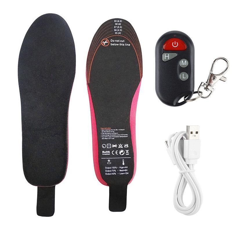 Rechargeable USB Heating Insoles – Cuttable, Washable Warm Foot Pads for Men and Women
