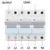 400VAC Dual Power Manual Transfer  35mm DIN Rail Mount Single Side Interlock Circuit Breaker 3P MTS Power Transfer