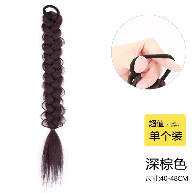 Wig Ponytail Women Braided Hair Extensions Natural Look Cute Style Hot Girl Trend