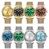 OLEVS Business Style Luxury Brand Gold Men Watch Waterproof Stainless Steel Watches Luminous Date Wristwatch