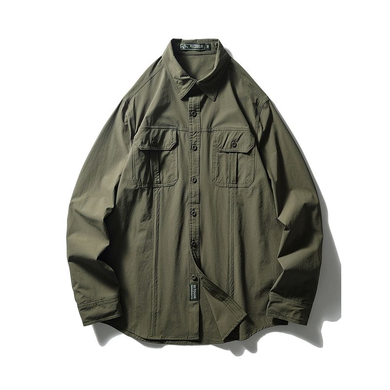 Outdoor Quick-Drying Workwear Shirt Men Long Sleeves Summer New Arrival Thin Outwear Export Export Men's Casual Shirt