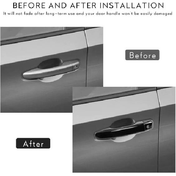 For 2018     Honda Accord Door Handle Covers Overlay GLOSS BLACK