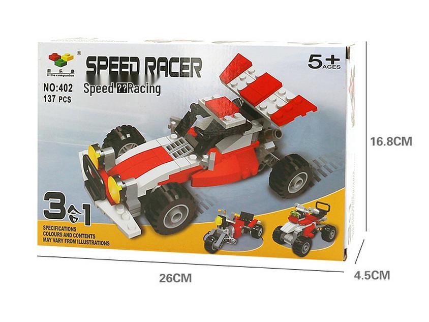 Children's Creative Building Blocks - Car, Airplane, and Fighter Toy Set