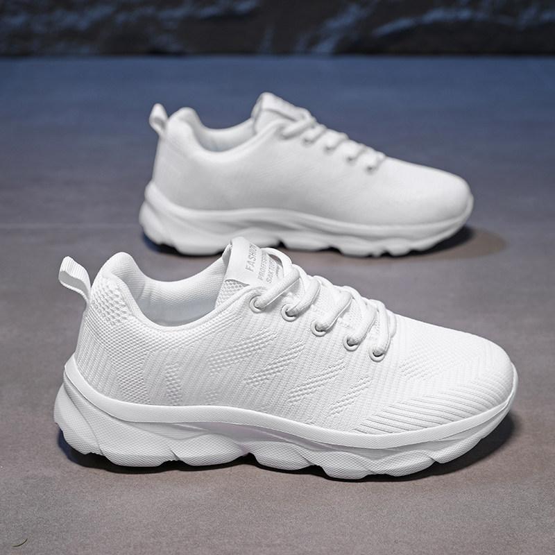 Spring and Autumn Ultra-light Fly-woven Sneakers, Lightweight Soft-soled Running Shoes, Mother Morning Exercise Cloth Shoes, Fitness Shoes