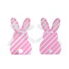 WTEMPO DIY Ribbon Bow Gift Boxes Cute Rabbit Design Easter Foldable Printed Paper Baskets Spring Party Wedding Birthday Festive Decor Treat Boxes