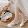 Ultra-Thin Boat Socks Solid Color Anti Slip Socks Simple Women Ankle Socks  High Heels