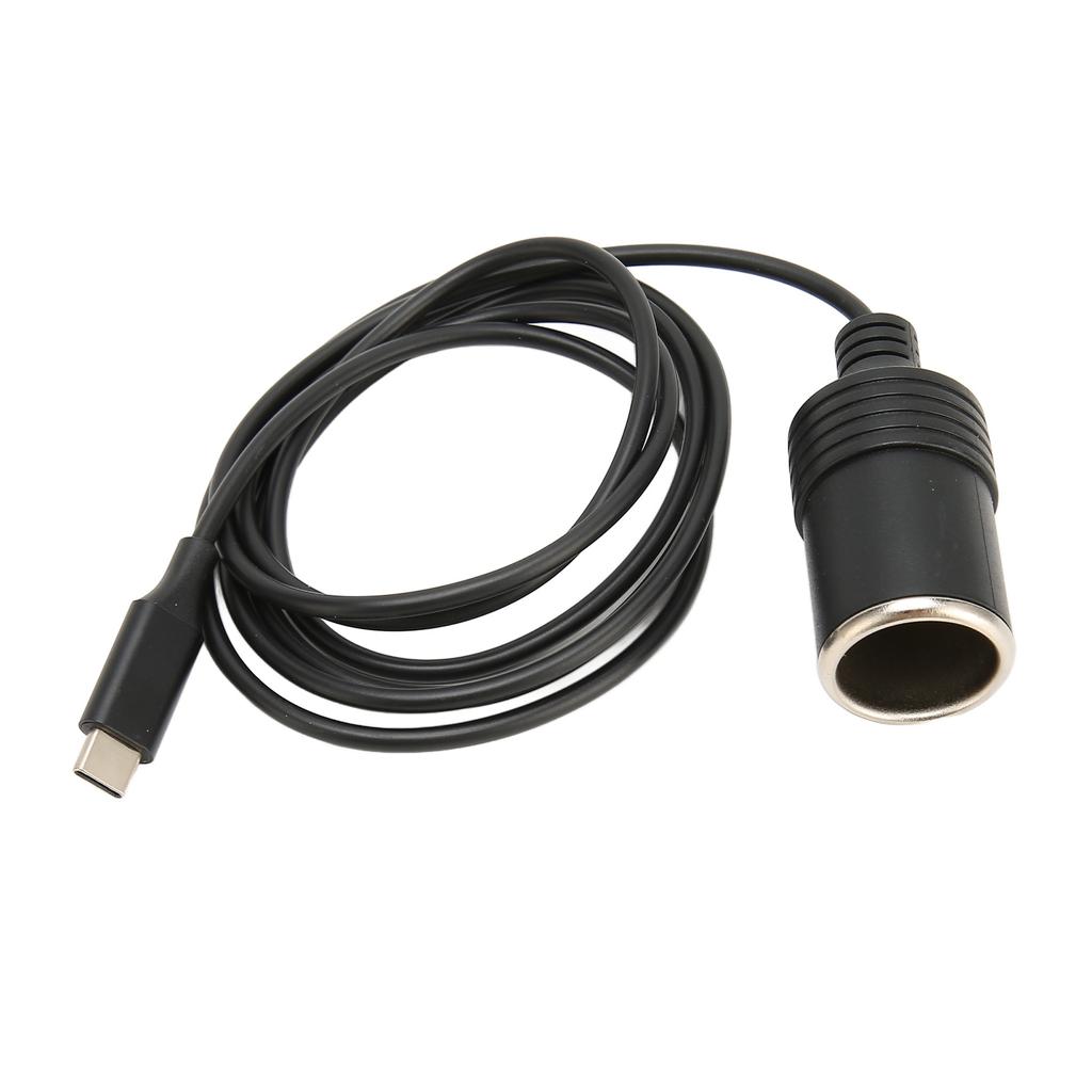 Adaptér Typ C na zapalovač cigaret 4,9 stopy dlouhý 15V3A 45W Stabilní výstup Kabel USB C na zapalovač pro