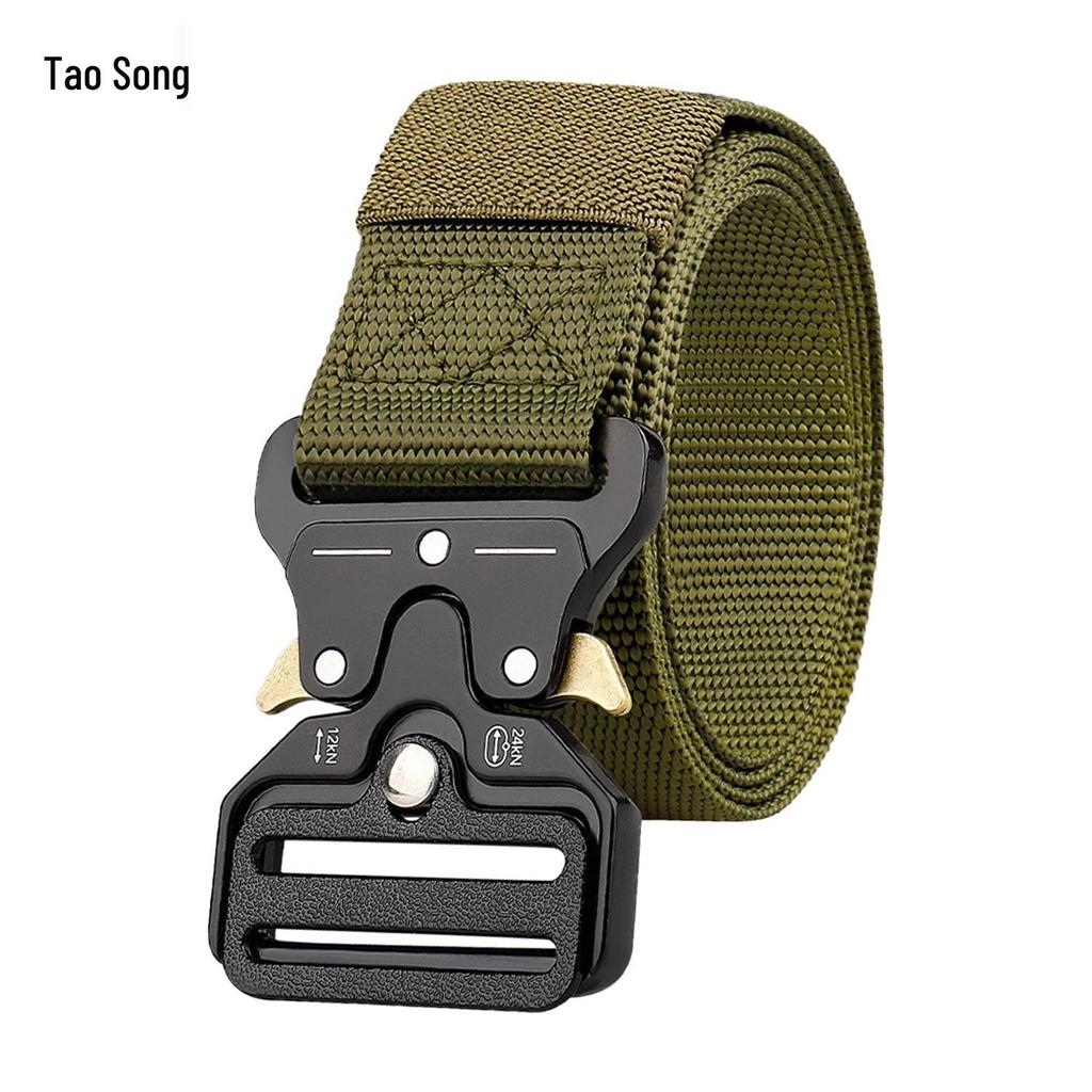 Men’s Tactical Quick-Release Nylon Belt with Cobra Alloy Buckle