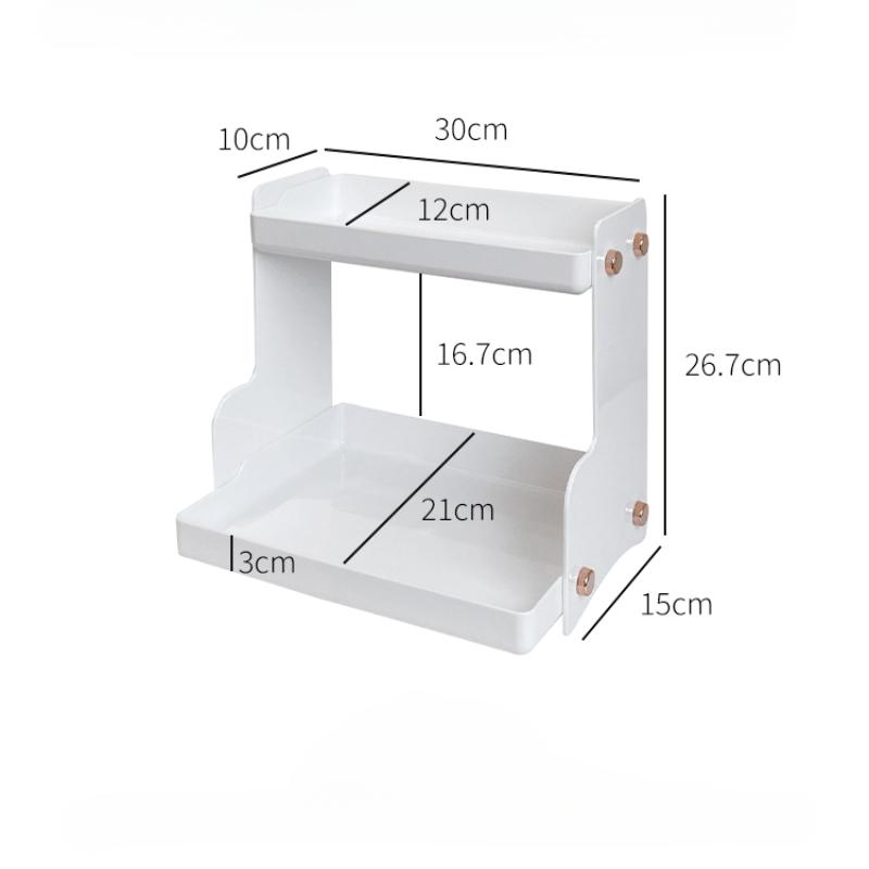 Akryl Kosmetik Opbevaringsboks Makeup Organizer Hylde Lag Bordplade Hudplejeprodukter Parfumeholder Smykker Kosmetik Organizer