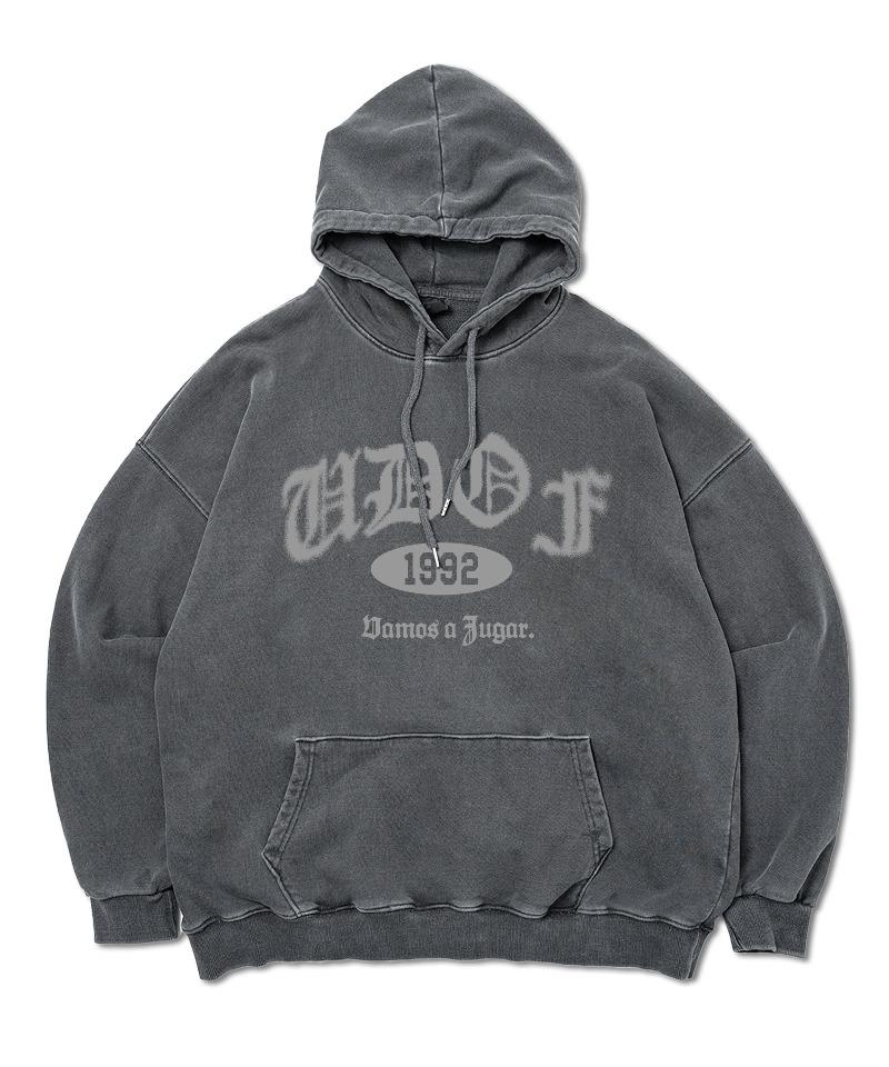 Under Off Pigment Oversized Vamos Hoodie Charcoal/S