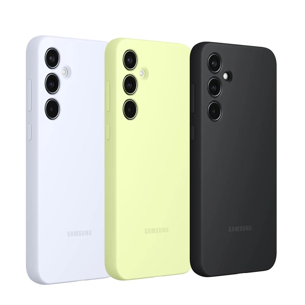 Samsung Original Liquid Silicone Cover Case For Samsung Galaxy A55 5G Soft Shockproof Shell Phone Case Cover