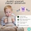 Baby-Beikost-Set von Little Tots | Silikon-Saugplatte, Saugnapfschale, Lätzchen, Trinklernbecher + Strohhalm, Kleinkind-Löffel + Gabel, Beikost-Gabel + Löffel | 8-teilig