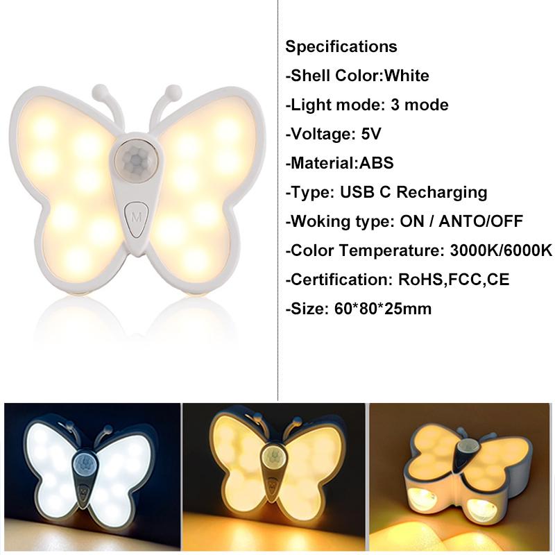 17 Models Remote Control Wall Light Touch Night Light 360 Degree Rotation Bedroom Bedside Light RGB Color Change Dimmable