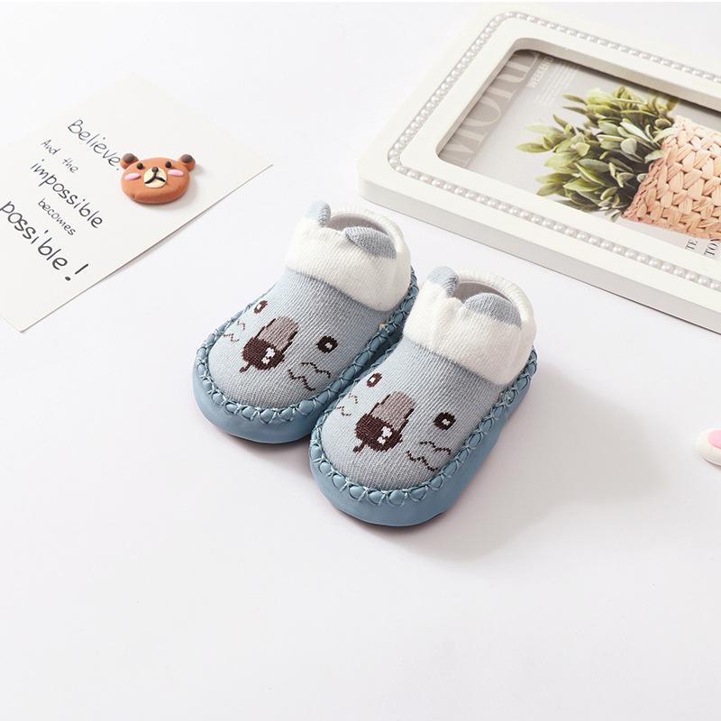 Baby Socks With Rubber Soles Animal Pattern Infant Foot Sock For Newborn Spring Kid Floor Socks Shoes Anti-Slip Soft Sole Sox