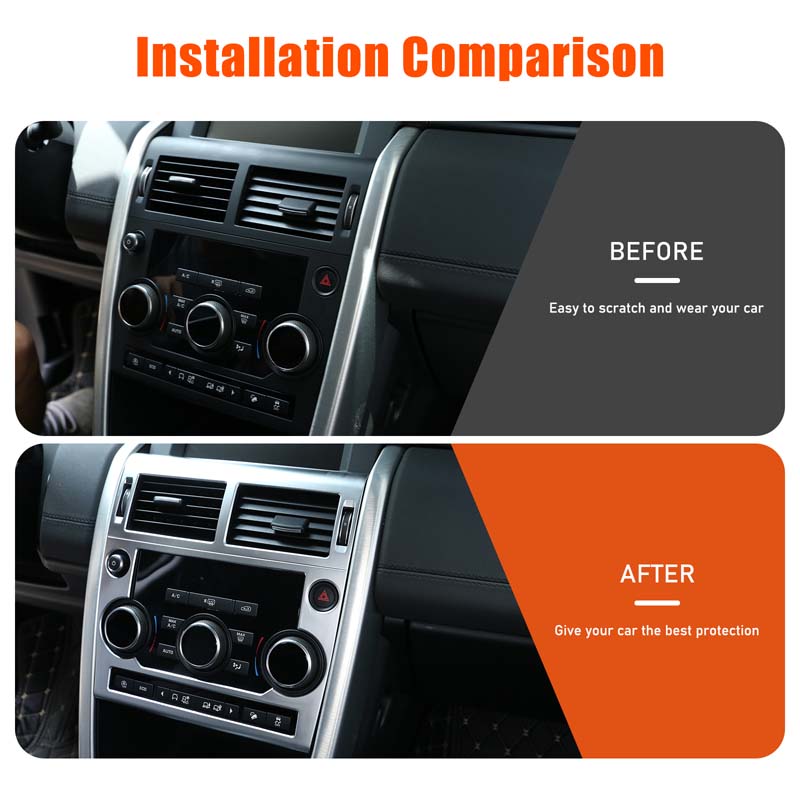 Per Land Rover Discovery Sport 2015-2019 Cornice Copri Pannello di Controllo CD, Bocchetta Aria Condizionata Console Centrale Auto