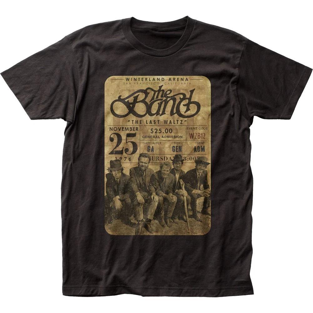 The Band Concert Ticket Mens T T-Shirt Music Classic Rock Band Tee New Black L