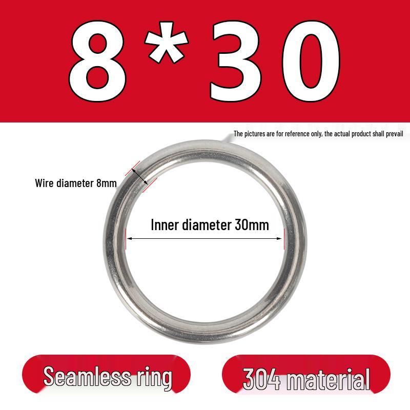 Stainless Steel Seamless O-Ring: Corrosion-Resistant Accessory for Handbags and Pet Gear