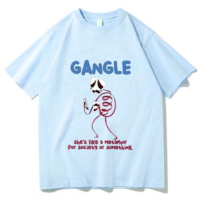 Tricou cu imprimeu desen animat Digital Circus GANGLE Harajuku Amuzant Anime Femei Bărbați Haine din Bumbac Gât Rotund Top Casual