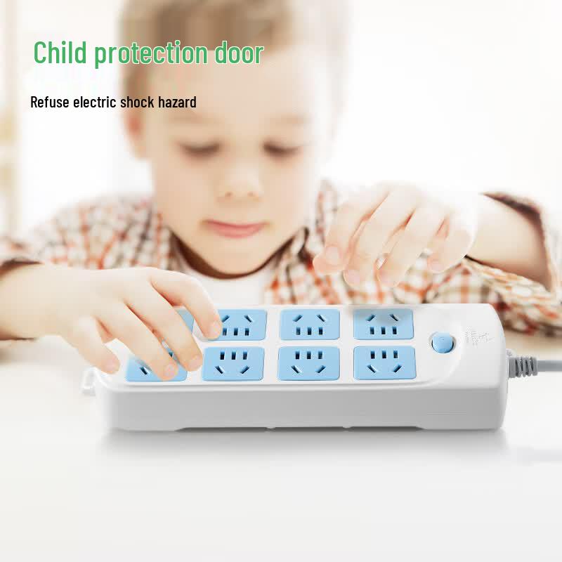 BULL 8-Outlet 1.8m Overpower Protection Power Strip