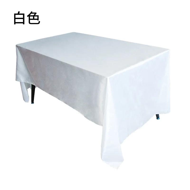 Tin Satin Square Tablecloth Wedding Banquet Decoration Silk Satin Wedding Restaurant Table Decoration Tablecloth