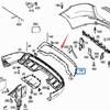 Rear Bumper Upper Bright Strip Compatible with Mercedes-Benz GL350 W166