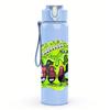 1PC Slime Covered Football Figure 750ml Color Plastic Water Bottle Leakproof Flip Straw Lid For Sports Office Home Use